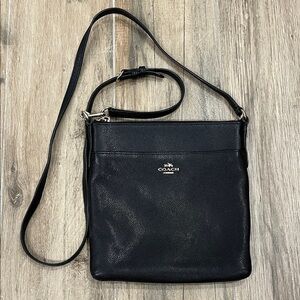 Coach Black Leather Crossbody Bag